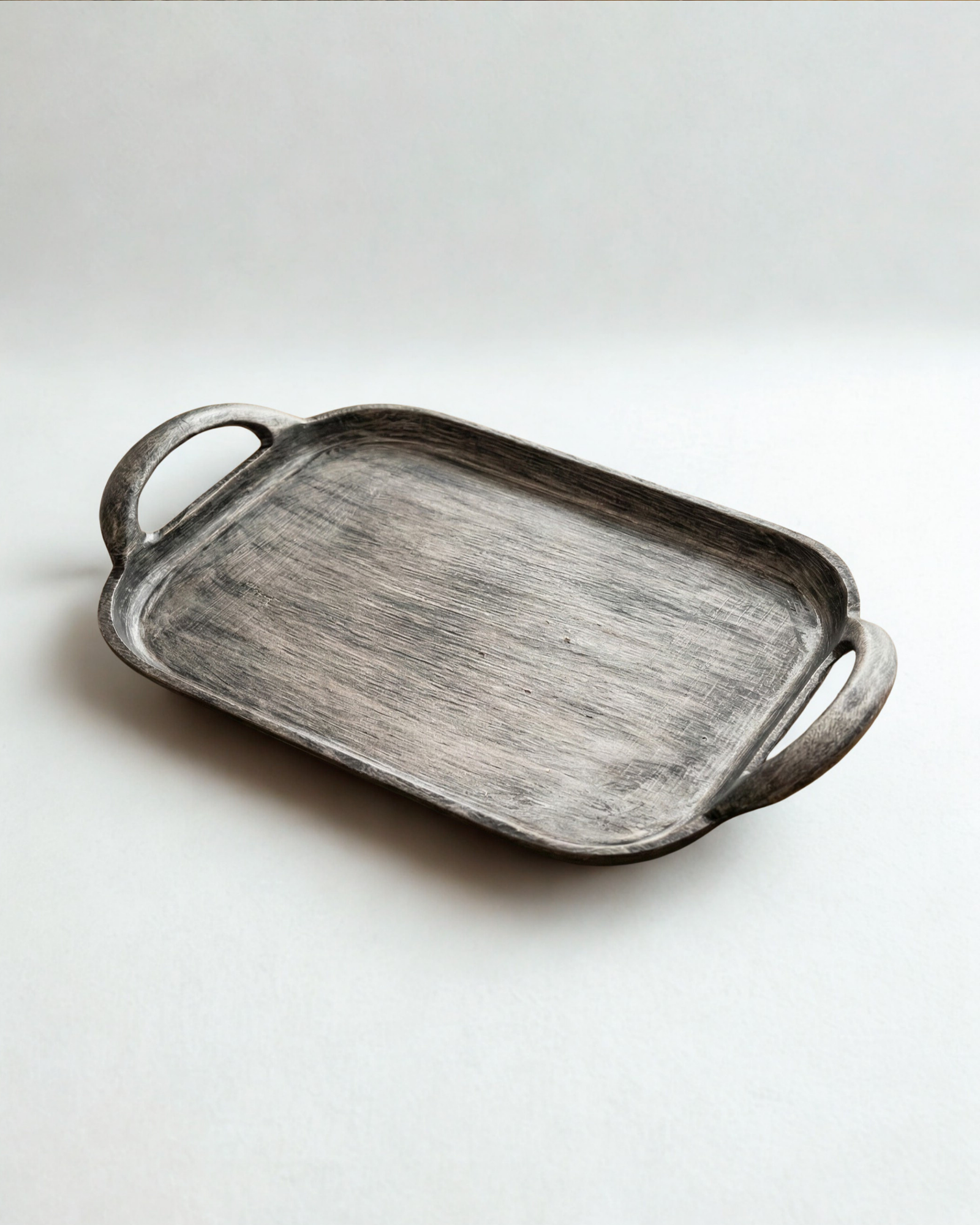 Designer Hand-Painted Aluminum Serving Tray