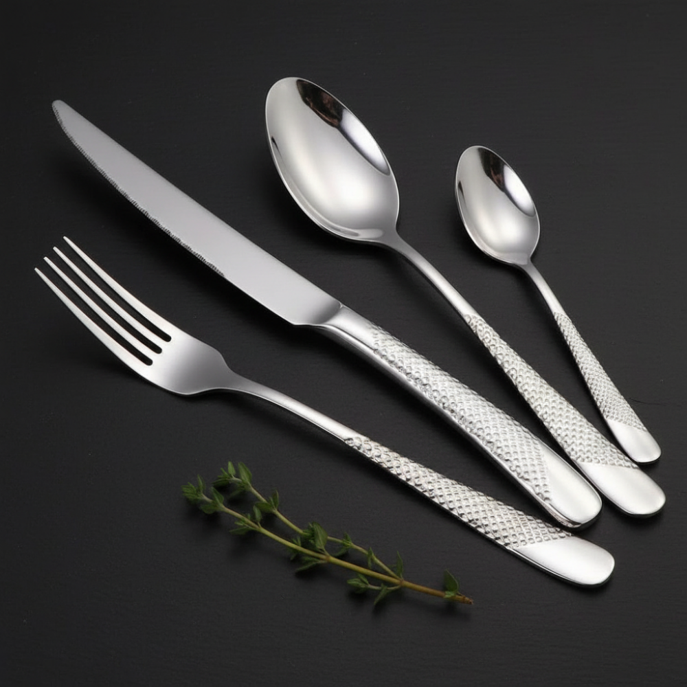 24-Piece Stainless Steel Cutlery Set for 6 People
