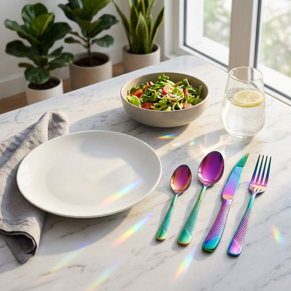 24-Piece Stainless Steel Cutlery Set for 6 People