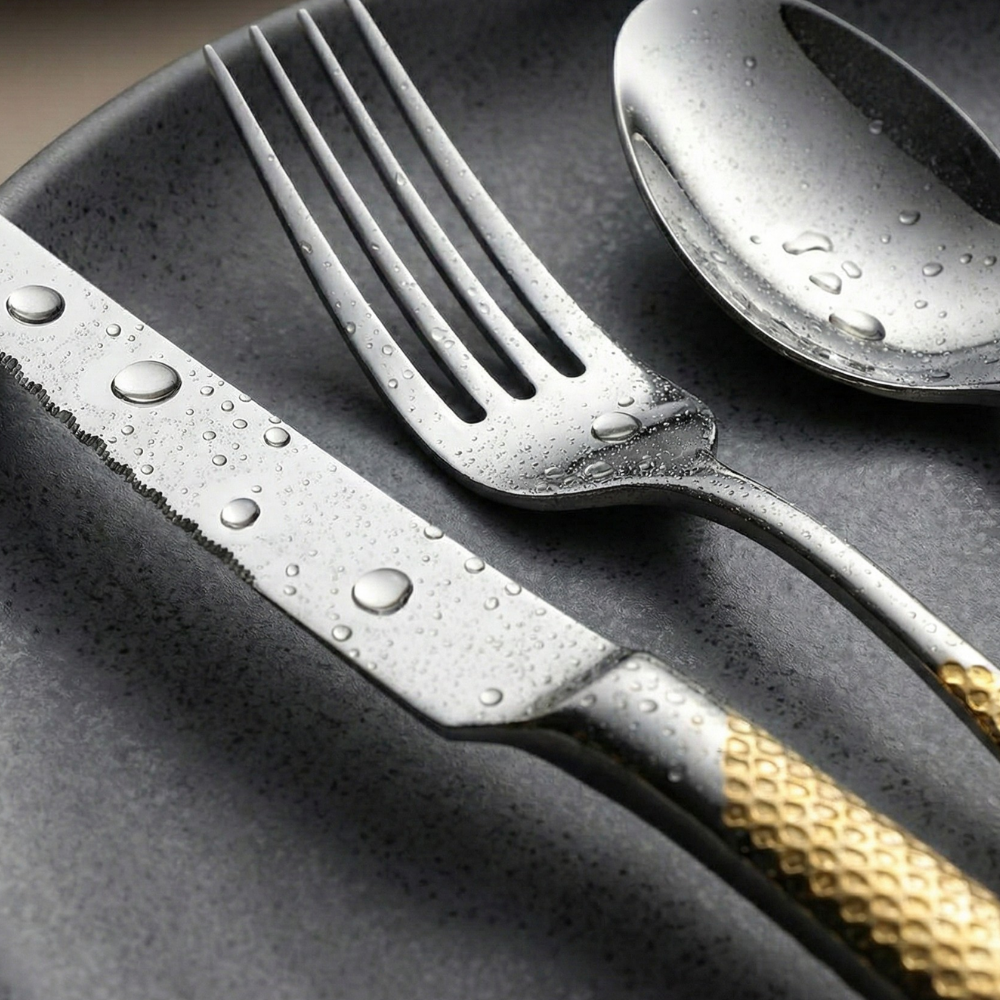 24-Piece Stainless Steel Cutlery Set for 6 People