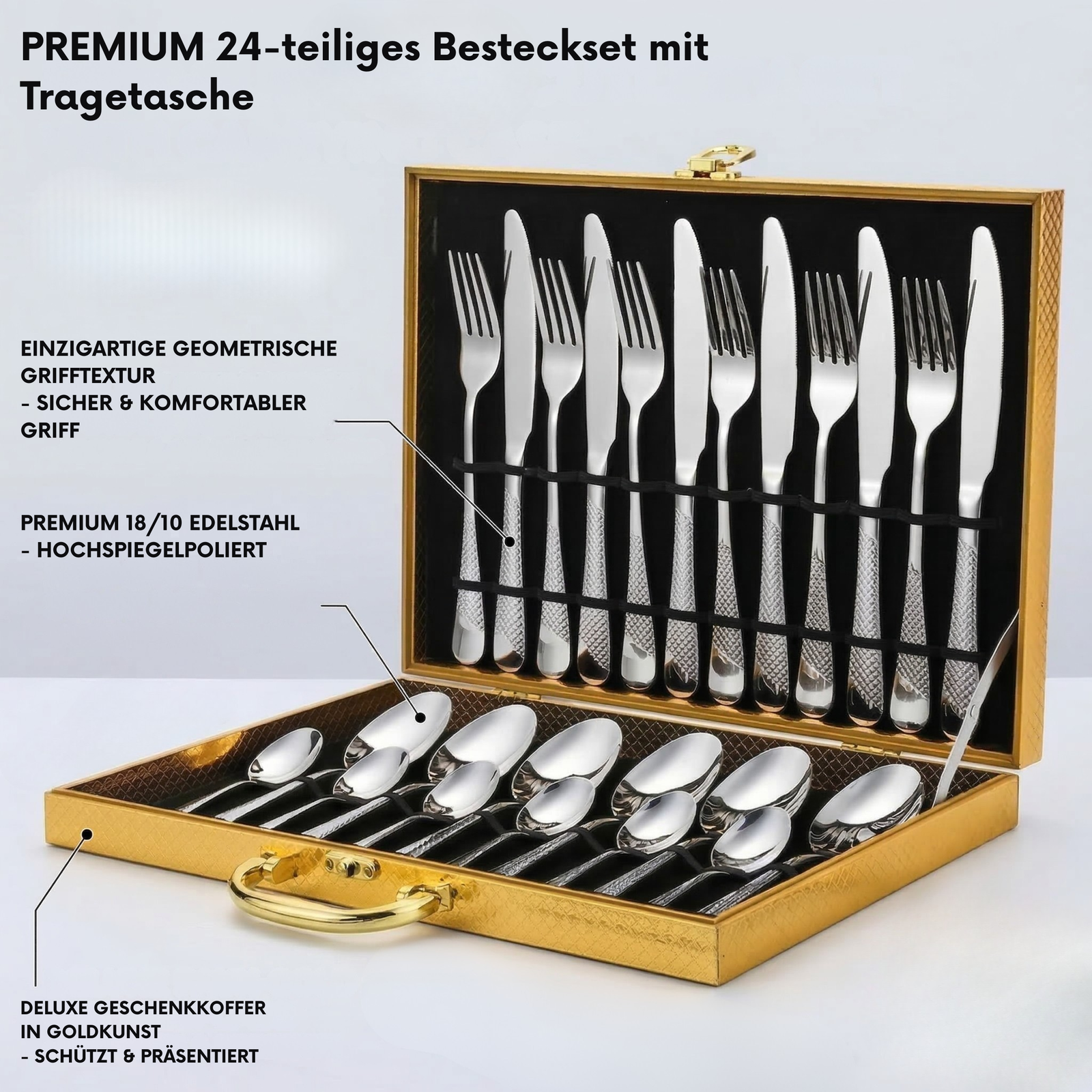 Premium Stainless Steel Cutlery Set with Luxury Gift Box