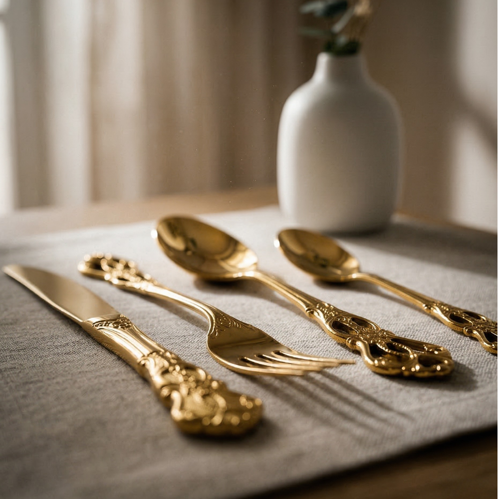 Victorian Mirror Polish Flatware with Luxury Gift Box