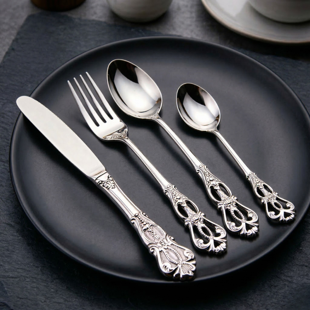 Victorian Mirror Polish Flatware with Luxury Gift Box