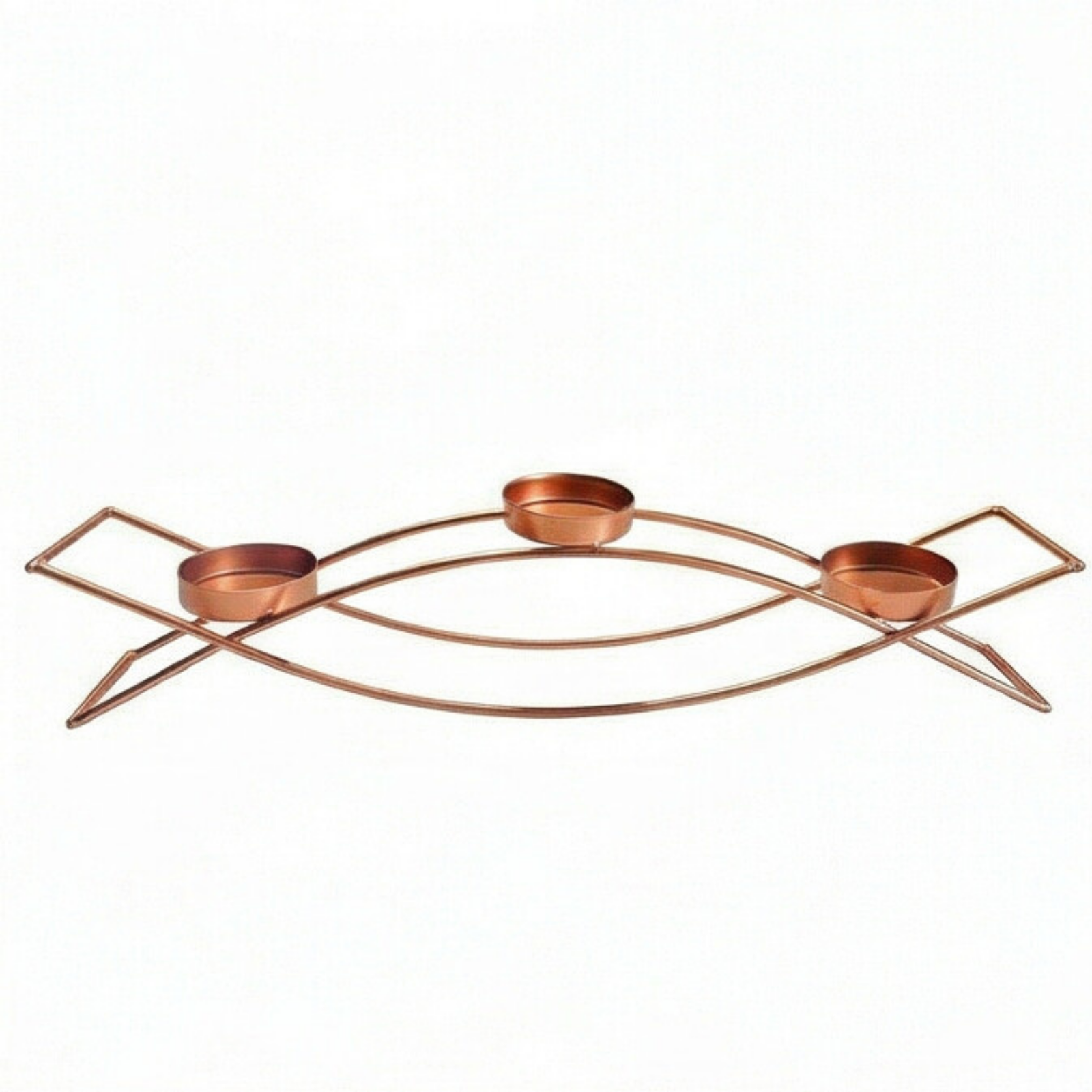 Modern Metal Candle Holder with 3 Arms
