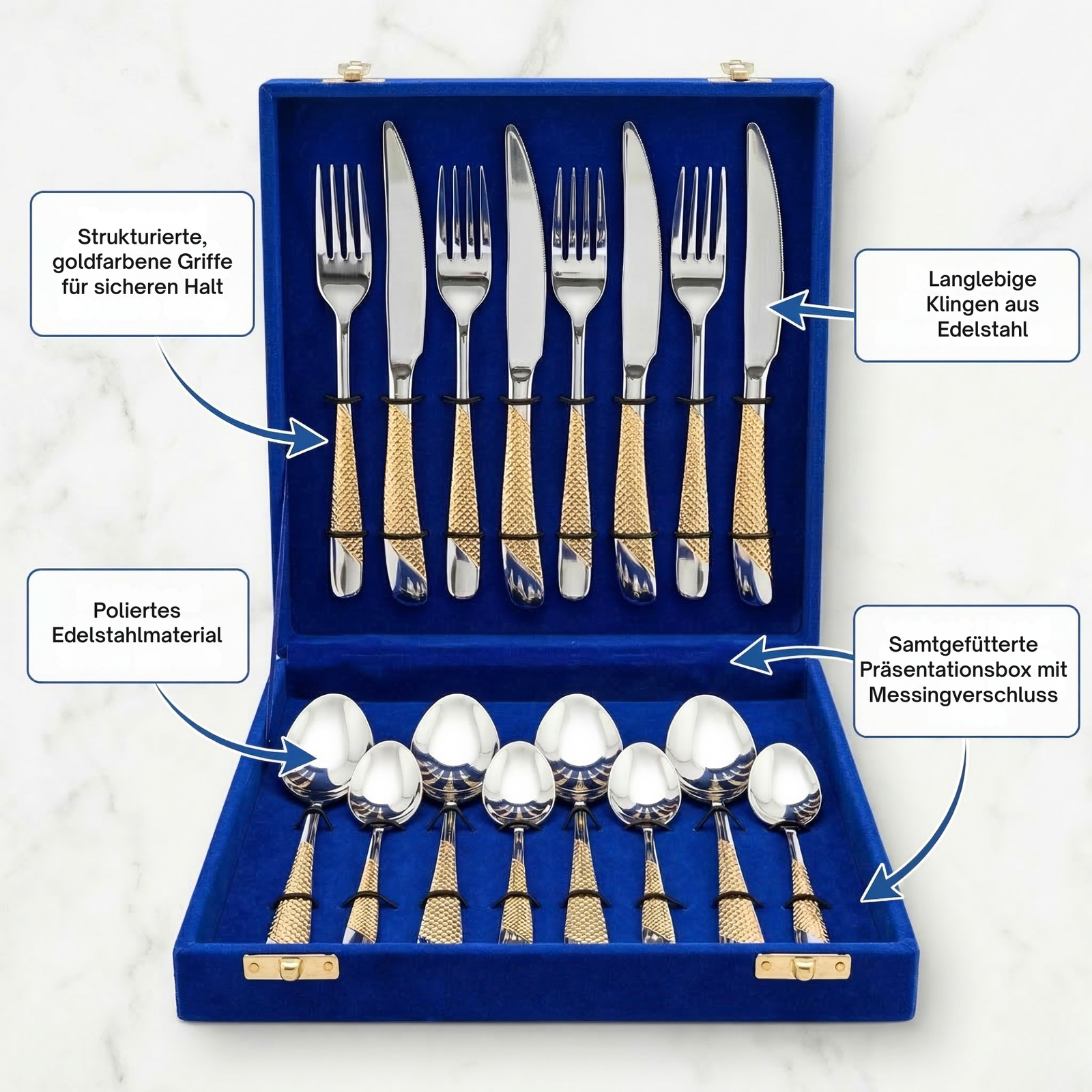 Premium Stainless Steel Cutlery Set with Luxury Gift Box