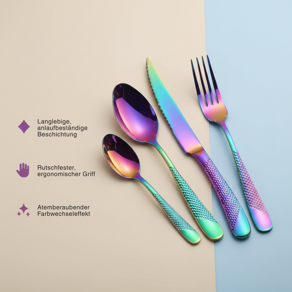 24-Piece Stainless Steel Cutlery Set for 6 People